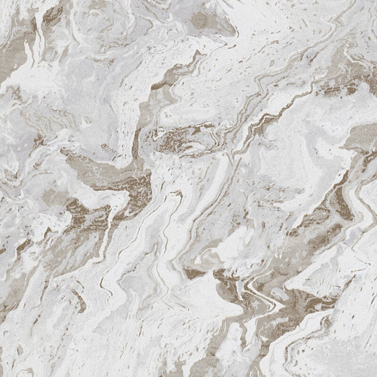 Carrara Marble Metallic Wallpaper - Grey/Gold - Erismann - 10318 - 10 - Premier Wallcovering