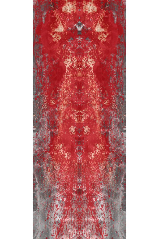 Cascade Superwide Wallpaper Panel - Lacquer Red - Timorous Beasties - ROR/CASC/OBRN/03 - Premier Wallcovering