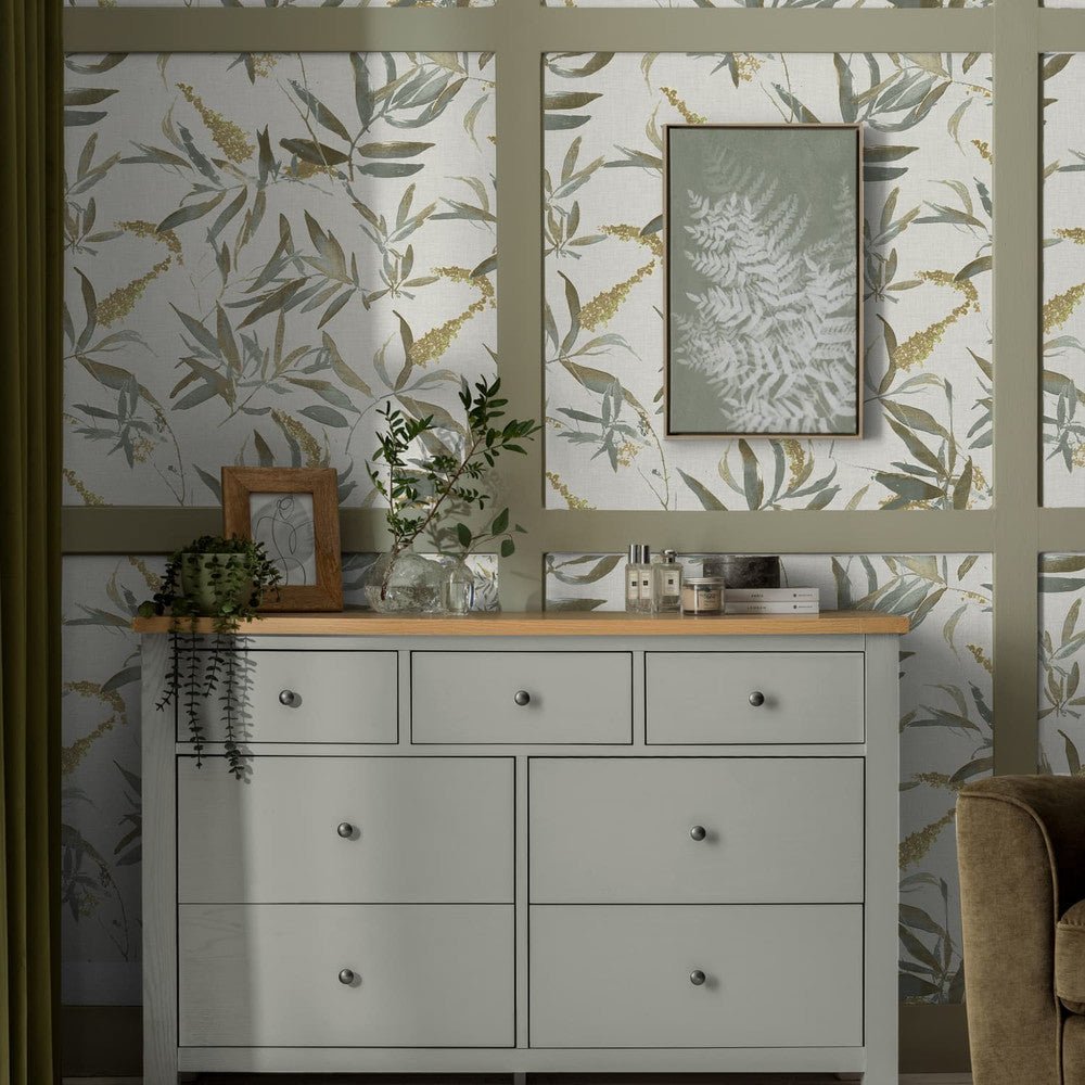 Cascade Wallpaper - Green - Next - 121183 - Premier Wallcovering