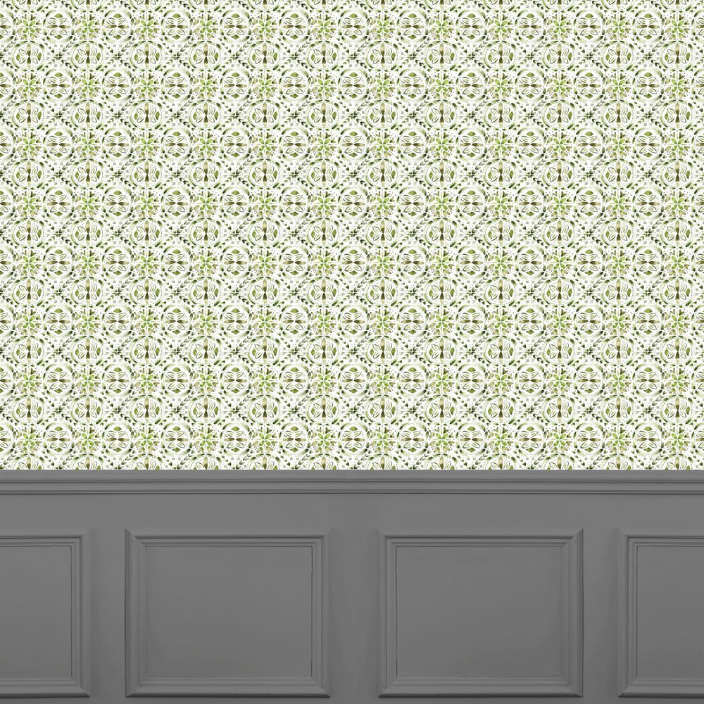 Casia Wallpaper - Sage - Voyage Maison - CASIA/WPO/SAG - Premier Wallcovering