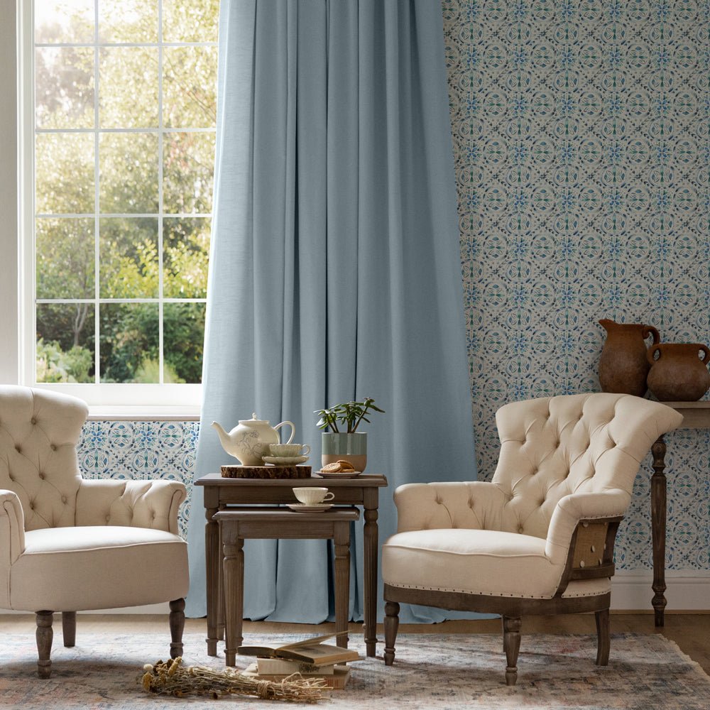 Casia Wallpaper - Denim - Voyage Maison - CASIA/WPO/DEN - Premier Wallcovering