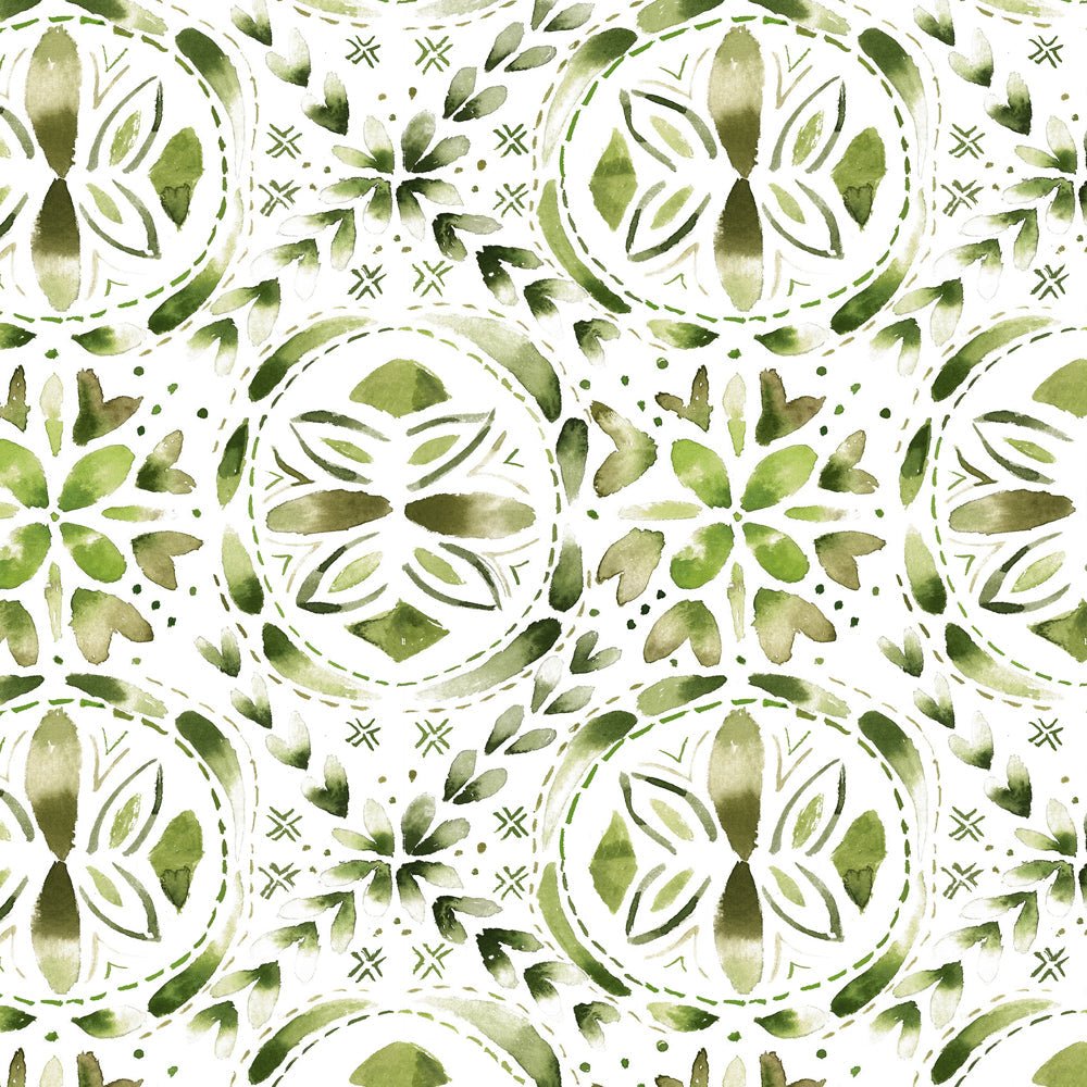 Casia Wallpaper - Sage - Voyage Maison - CASIA/WPO/SAG - Premier Wallcovering