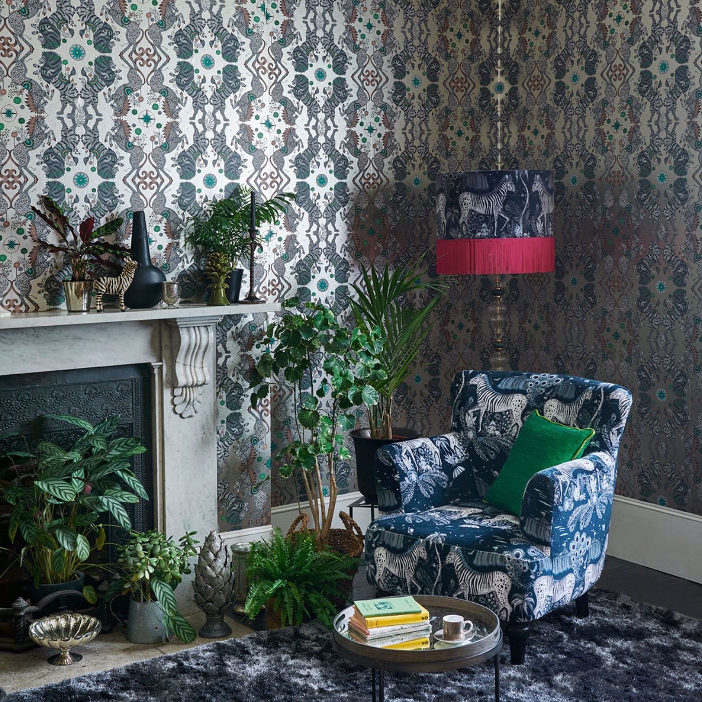 Caspian Wallpaper - Gilver - Clarke & Clarke - Emma J Shipley - W0113/02 - Premier Wallcovering