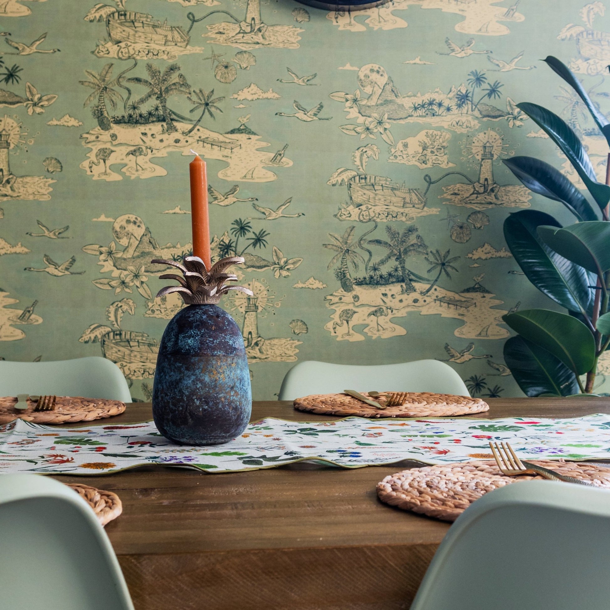 Castaway Wallpaper - Sage-Green - Wear The Walls - CASG894152 - Premier Wallcovering