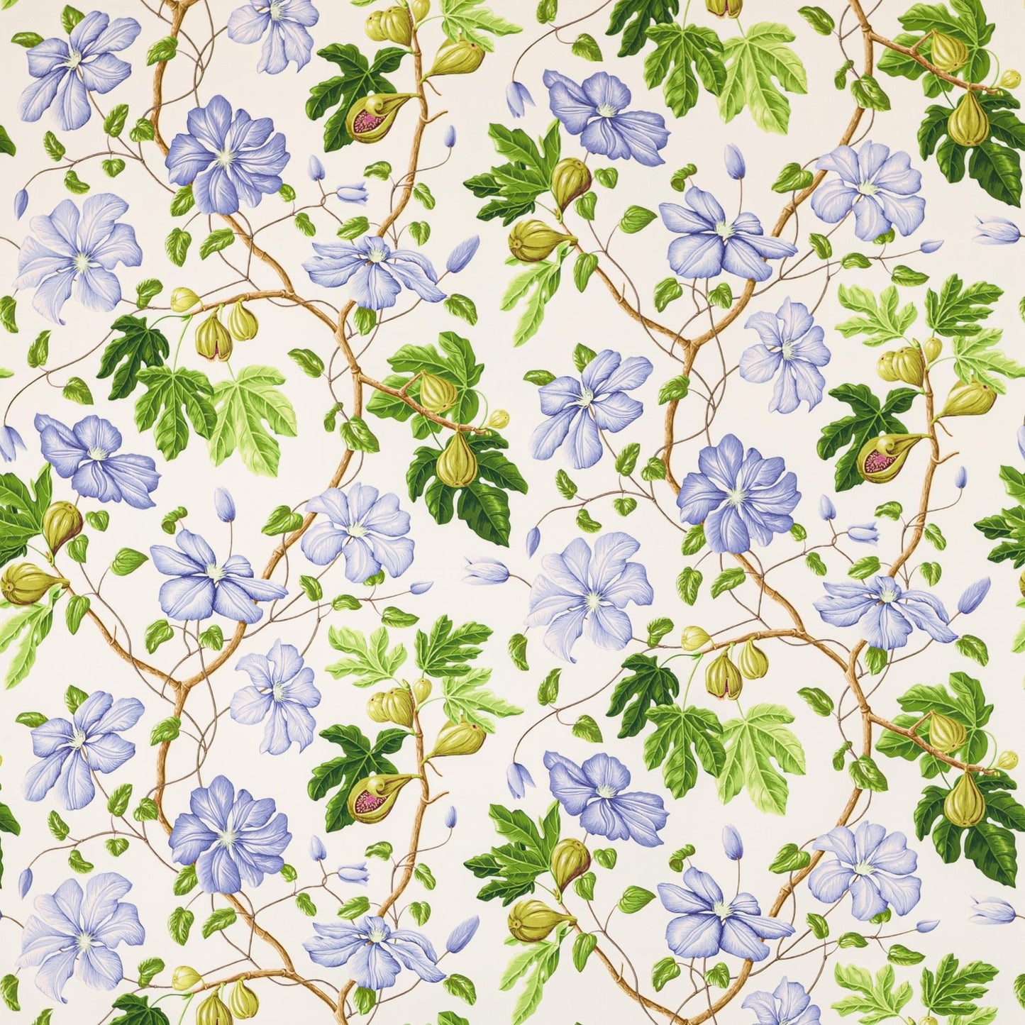 Castellane Fabric - Azur - Manuel Canovas - M4098-01 - Premier Wallcovering