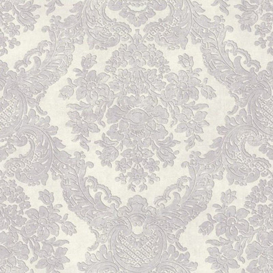 Castello Palazzo Wallpaper - Gris And Blanc - Casadeco - 83550106 - Premier Wallcovering