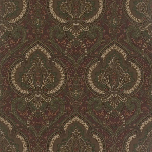 Castlehead Paisley Wallpaper - Chestnut - Ralph Lauren - PRL037/02 - Premier Wallcovering