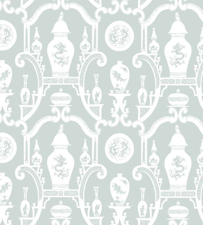 Cathay Wallpaper - Blanc De Chine - Madeaux - W1300 - 03 - Premier Wallcovering