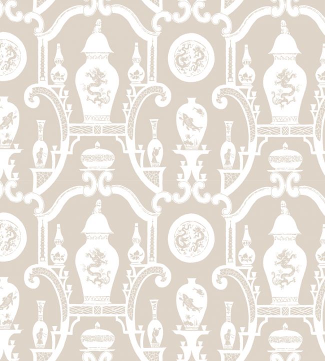 Cathay Wallpaper - Stone - Madeaux - W1300 - 01 - Premier Wallcovering