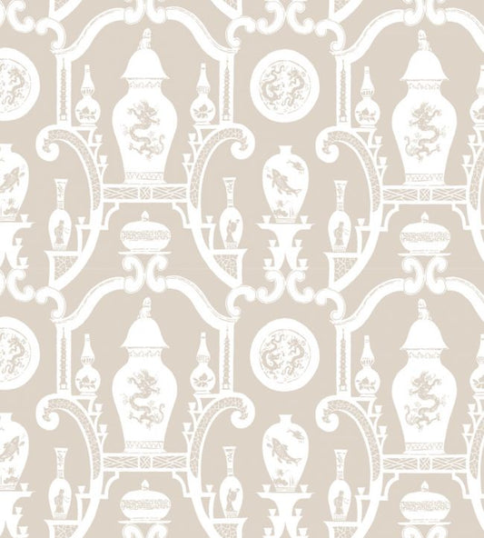Cathay Wallpaper - Stone - Madeaux - W1300 - 01 - Premier Wallcovering