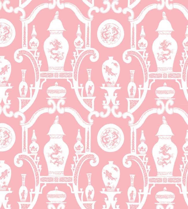 Cathay Wallpaper - Famille Rose - Madeaux - W1300 - 09 - Premier Wallcovering