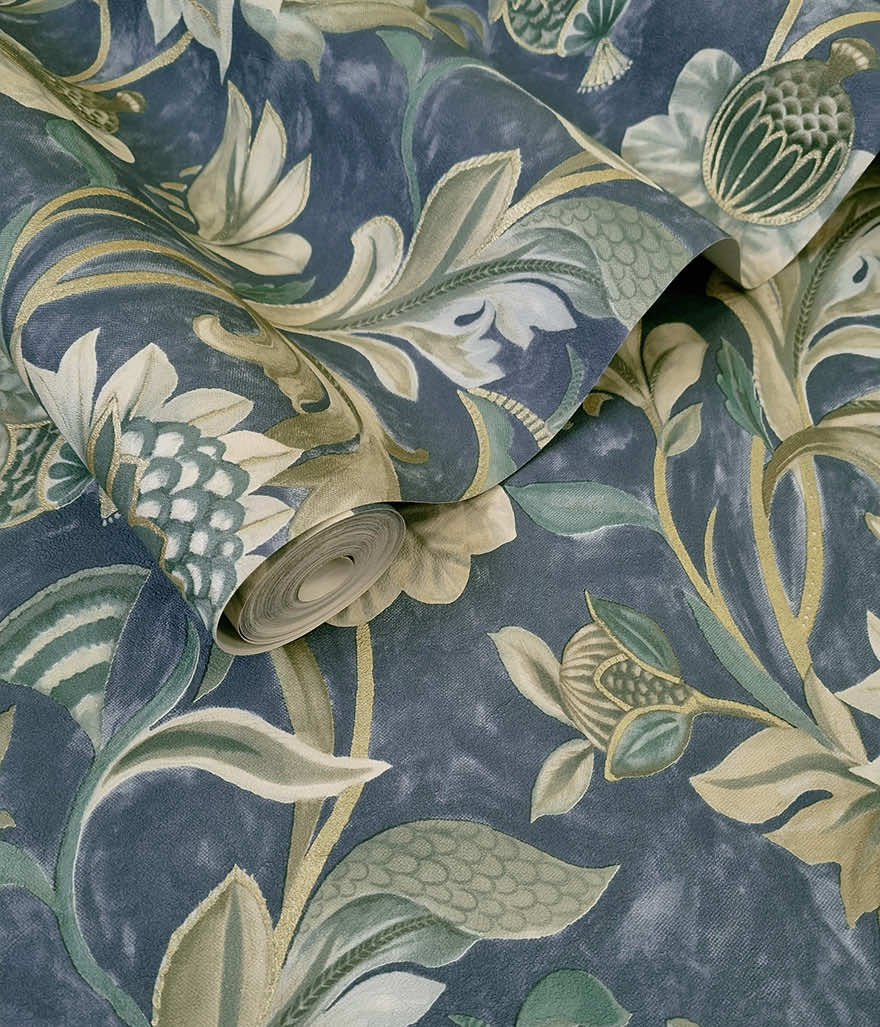 Cecelia Wallpaper - Navy - Holden Décor - 36353 - Premier Wallcovering