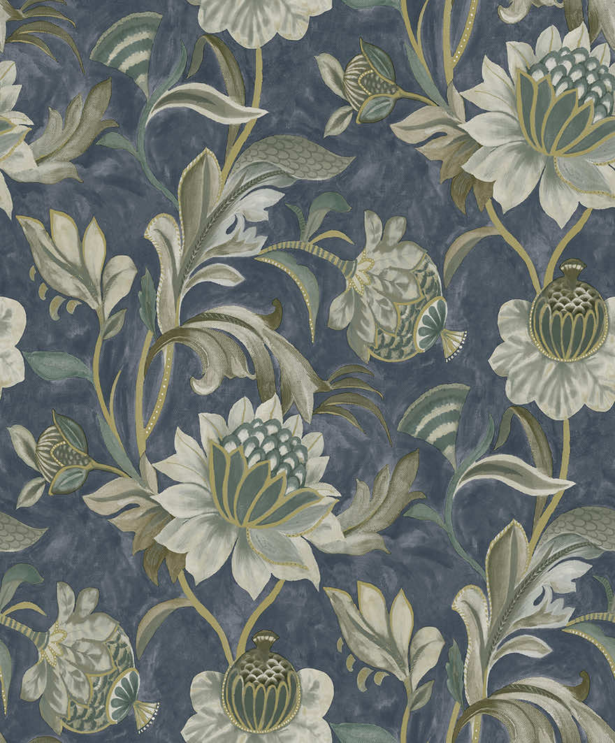 Cecelia Wallpaper - Navy - Holden Décor - 36353 - Premier Wallcovering