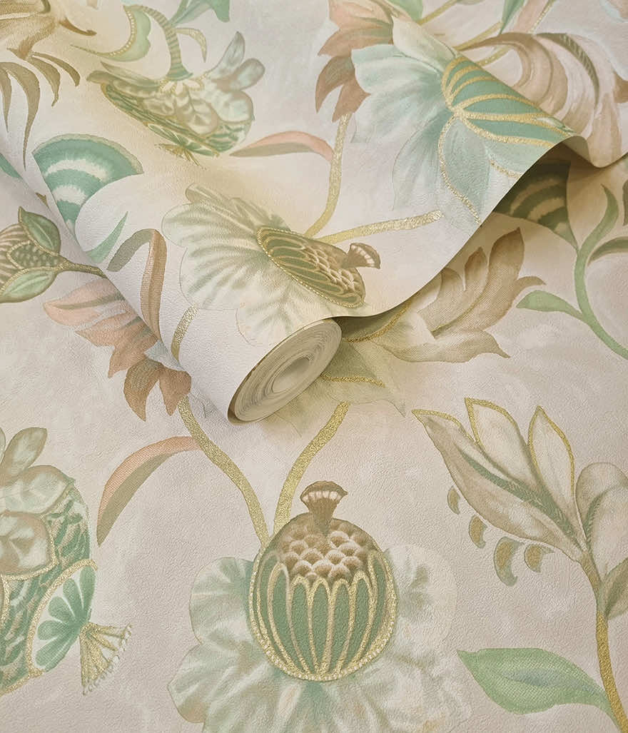 Cecelia Wallpaper - Beige / Green - Holden Décor - 36352 - Premier Wallcovering