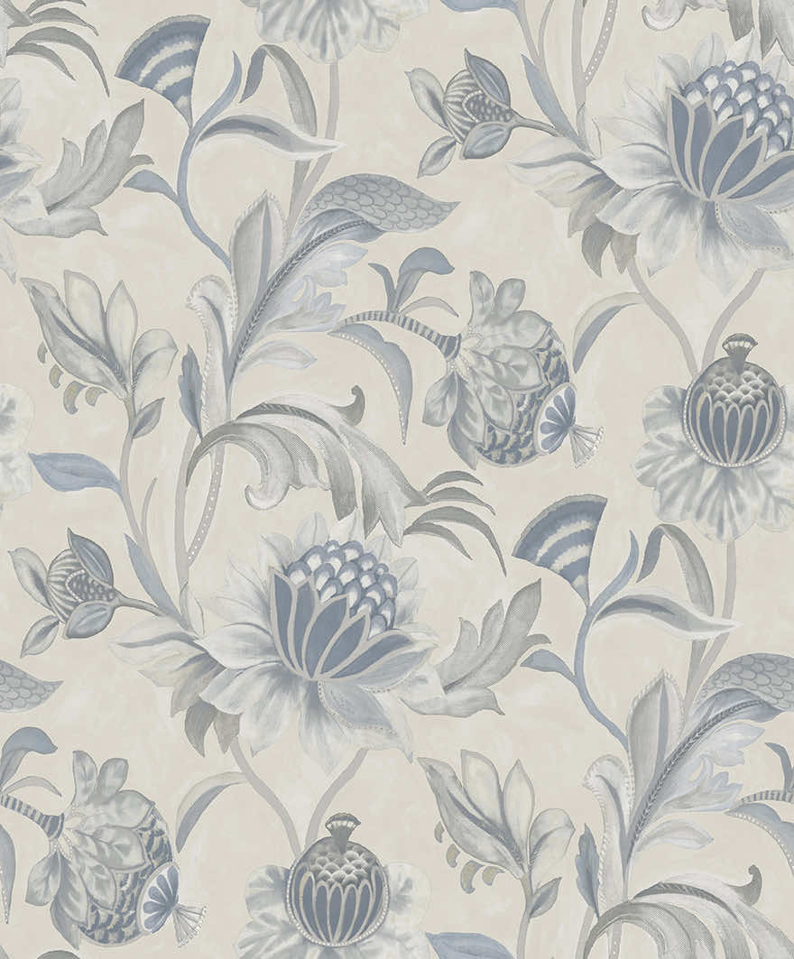 Cecelia Wallpaper - Blue / Dove - Holden Décor - 36355 - Premier Wallcovering