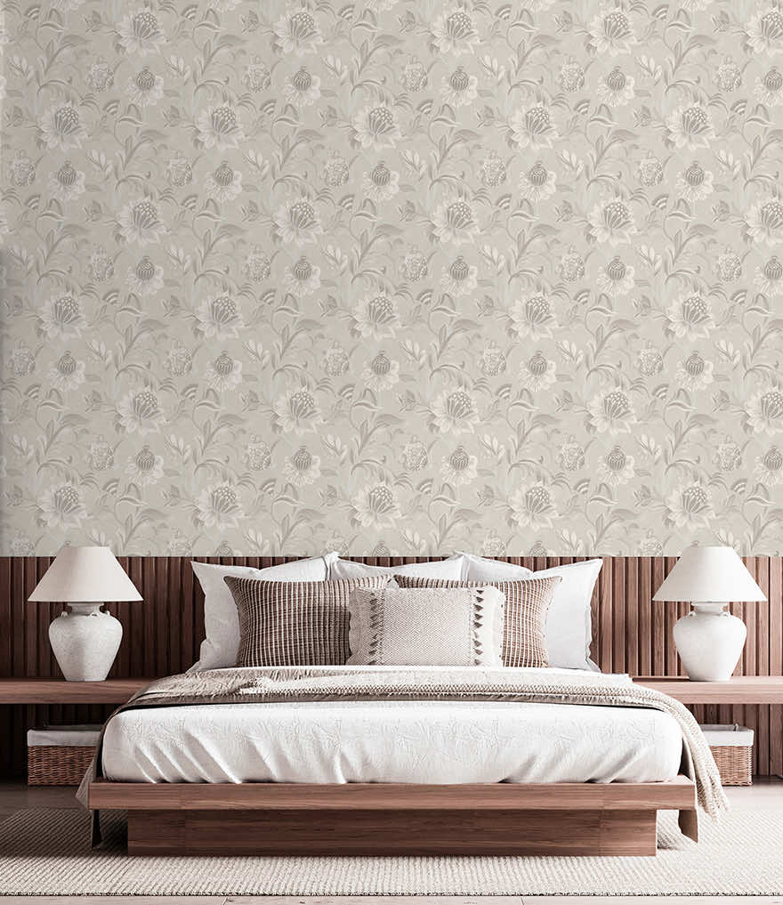 Cecelia Wallpaper - Dove - Holden Décor - 36350 - Premier Wallcovering