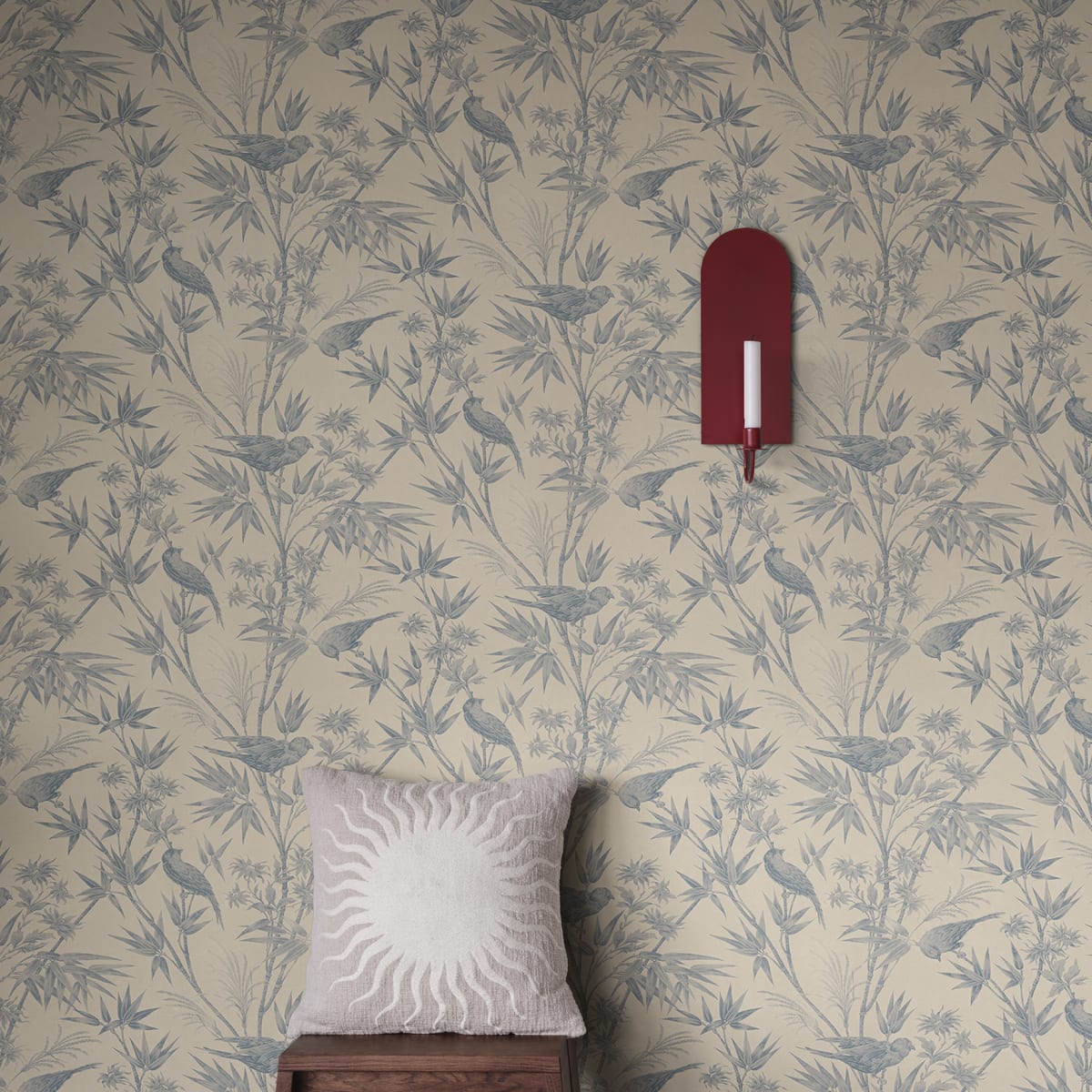 Celeste Wallpaper - Indigo Blue - Sandberg - S10621 - Premier Wallcovering