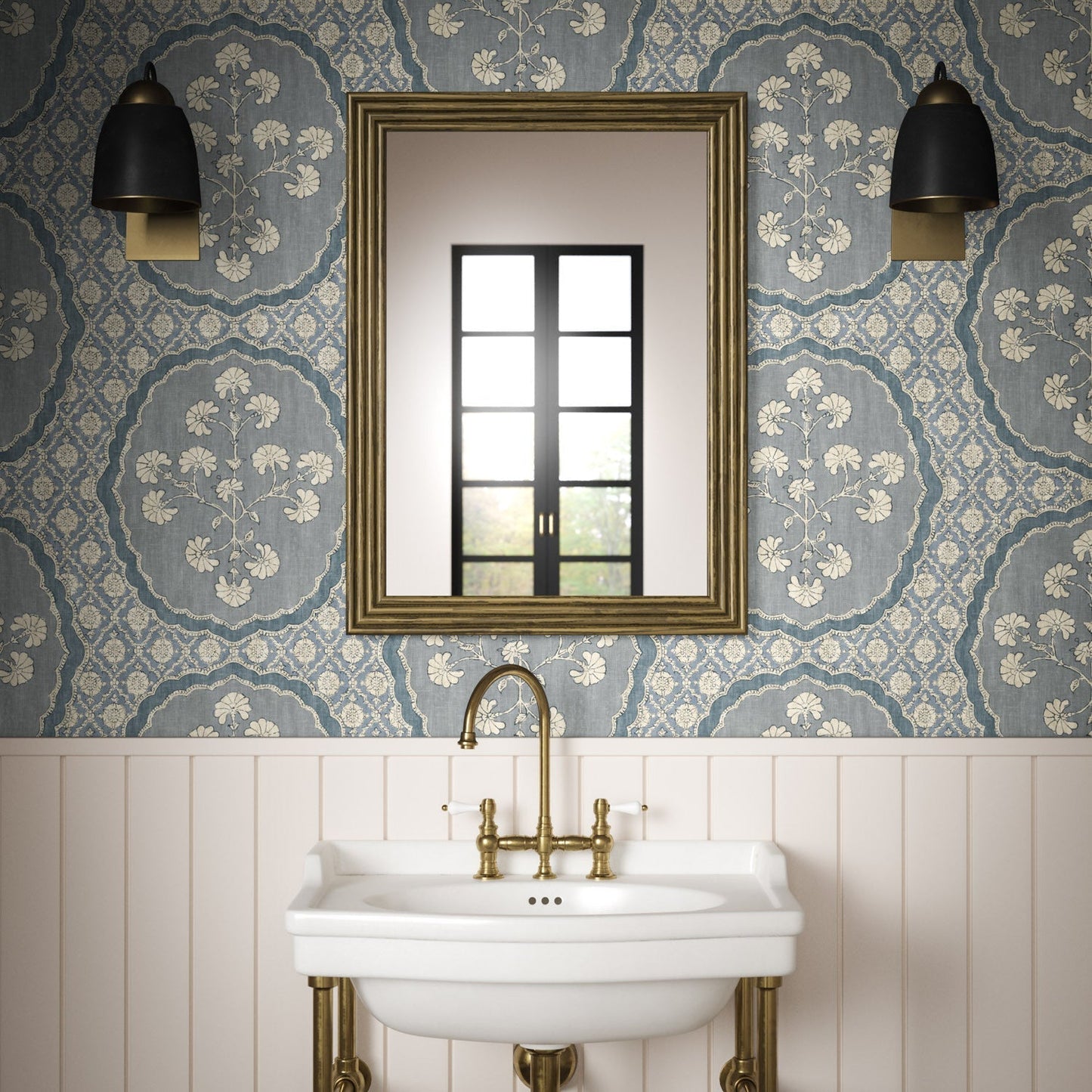 Celeste Wallpaper - Ocean - Warner House - Premier Wallcovering