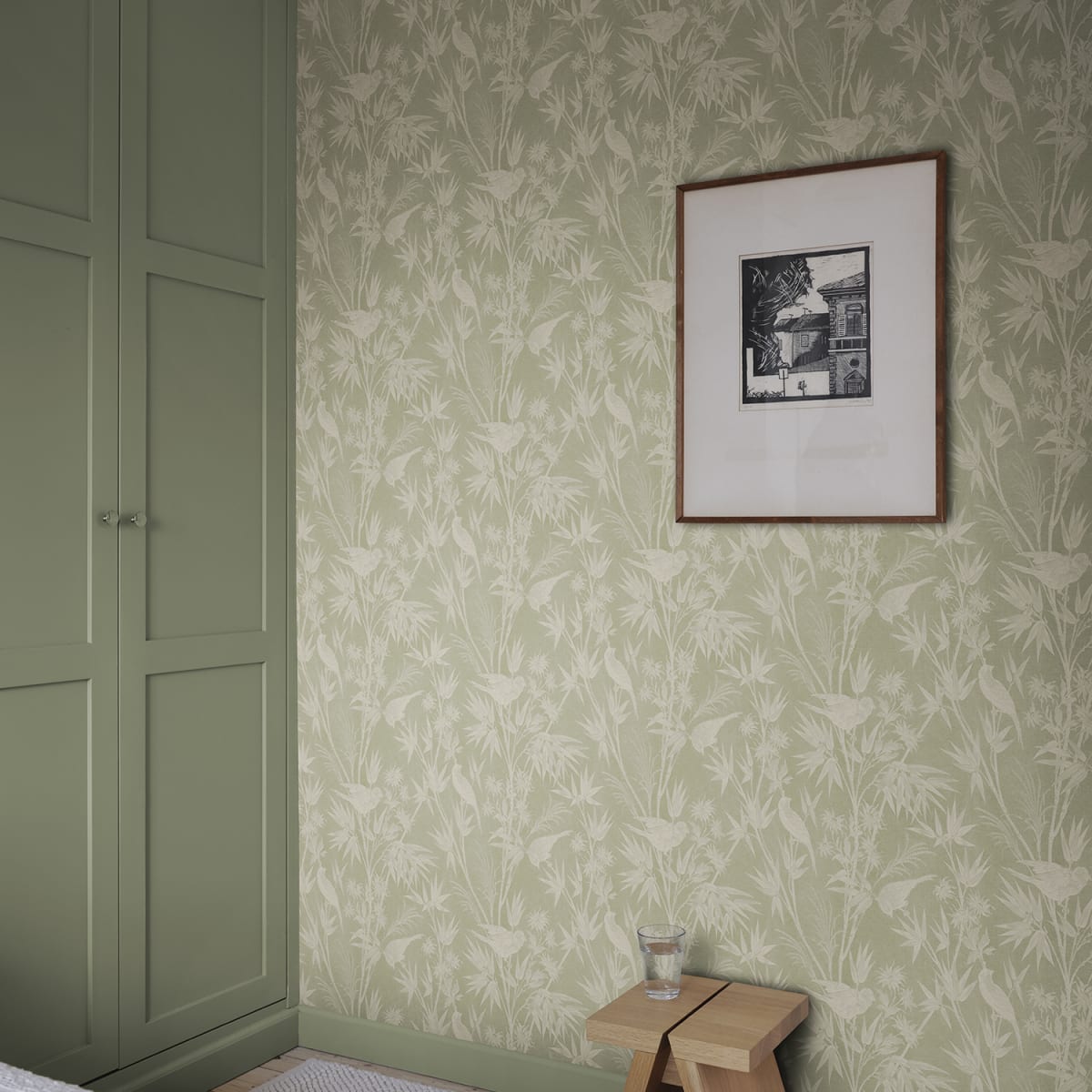 Celeste Wallpaper - Green - Sandberg - S10622 - Premier Wallcovering