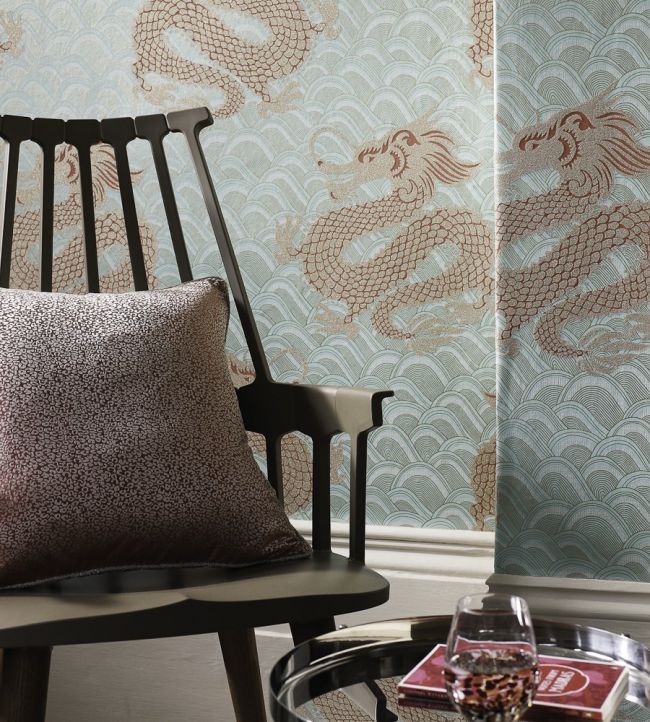 Celestial Dragon Wallpaper - Antique Gold - Matthew Williamson - W6545-02 - Premier Wallcovering