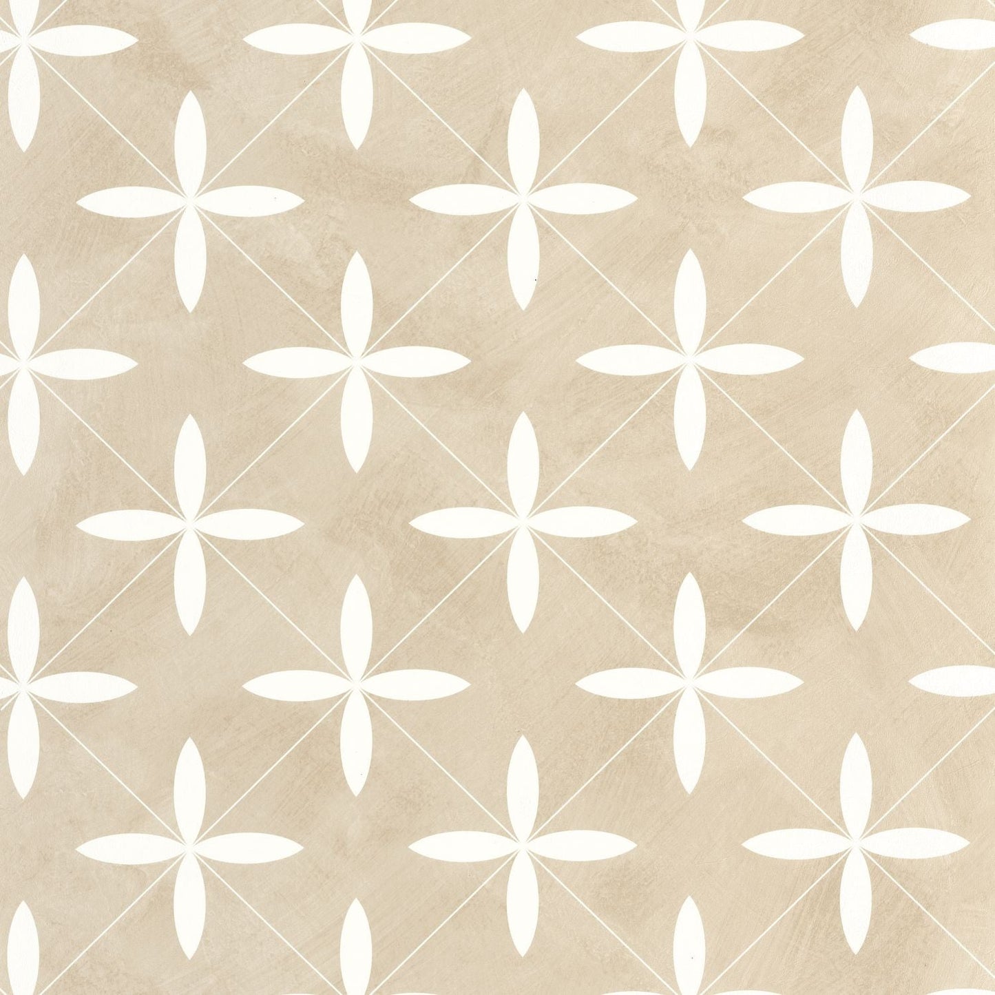 Cement Tiles Wallpaper - Beige - Caselio - 106900132 - Premier Wallcovering