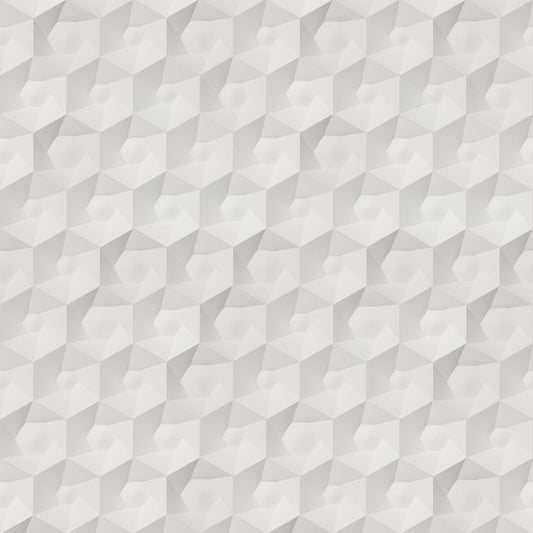 Ceramics Hexa Wallpaper - Silver - NLXL - VOS - 01 - Premier Wallcovering