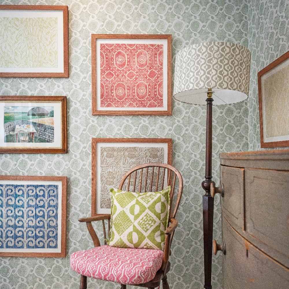 Chain Wallpaper - Green - Blithfield - 699-02 - Premier Wallcovering