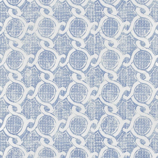 Chain Wallpaper - Blue - Blithfield - 699-01 - Premier Wallcovering