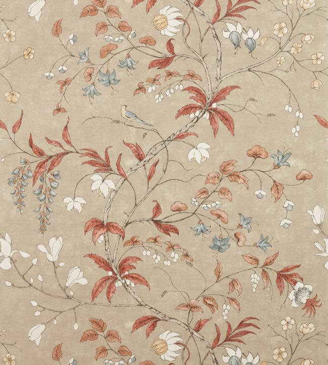 Chambalon Trail Wallpaper - Sunstone/Linen - ZDAR312852 - Zoffany - Premier Wallcovering