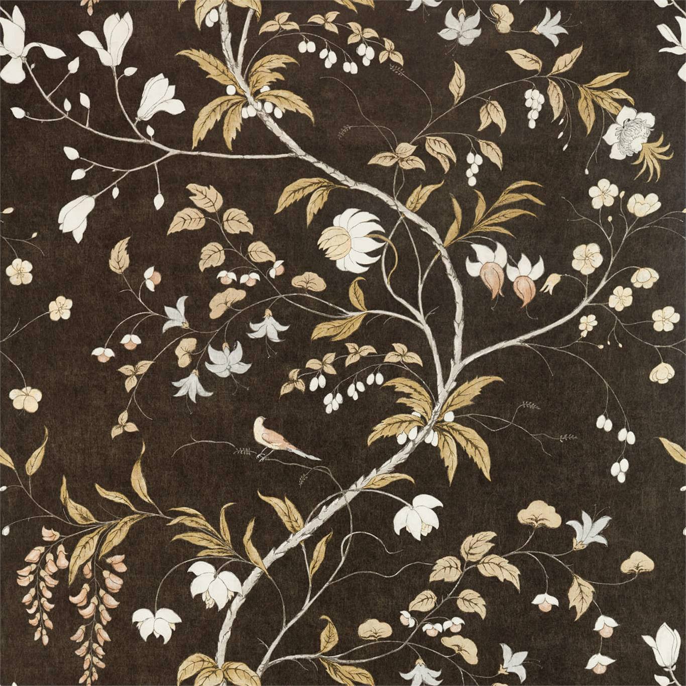 Chambalon Trail Wallpaper - Antique Gold/Vine Black - ZDAR312850 - Zoffany - Premier Wallcovering