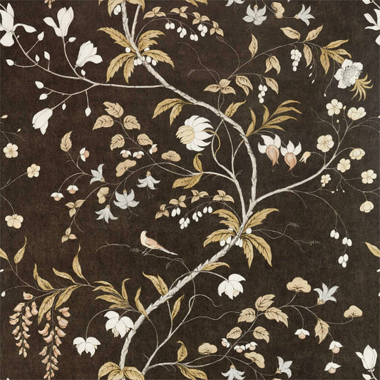 Chambalon Trail Wallpaper - Antique Gold/Vine Black - ZDAR312850 - Zoffany - Premier Wallcovering