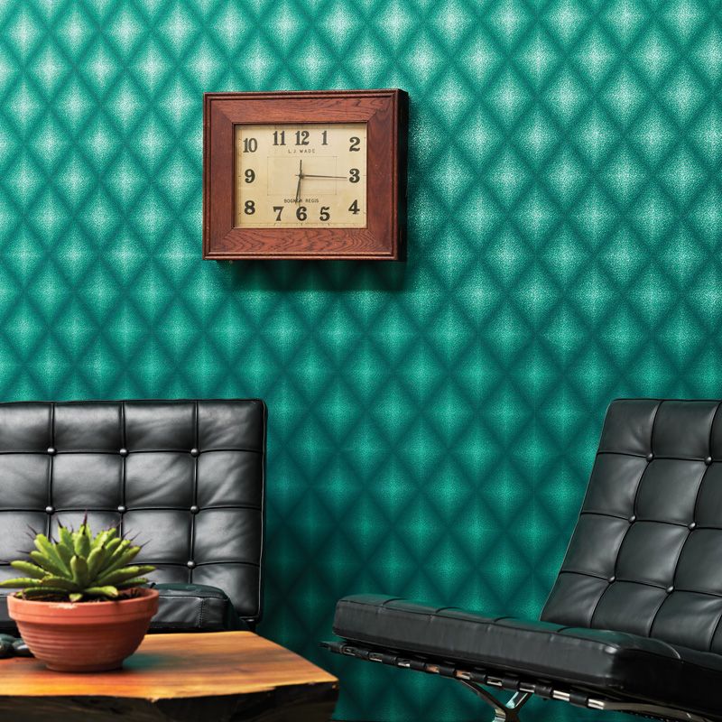 Chameleon Wallpaper - Turquoise/Black - Osborne & Little - W6305-01 - Premier Wallcovering