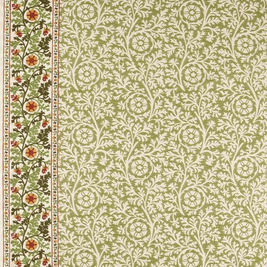 Chamomile Embroidery Fabric - Forest - Morris & Co - 237655 - Premier Wallcovering