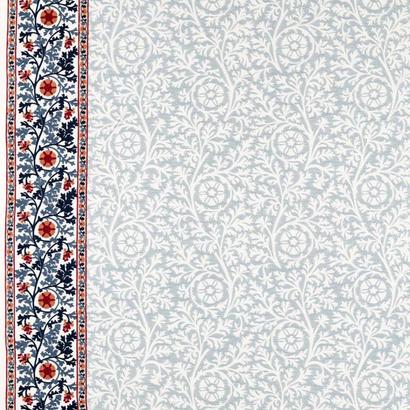 Chamomile Embroidery Fabric - Woad - Morris & Co - 237657 - Premier Wallcovering
