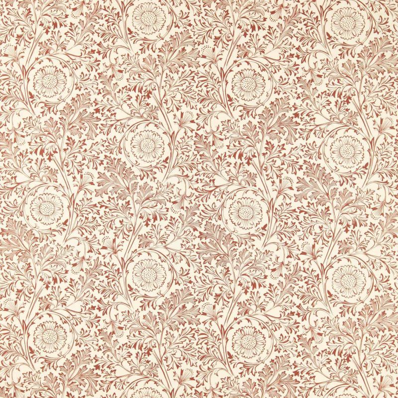 Chamomile Fabric - Russet - Morris & Co - 227387 - Premier Wallcovering