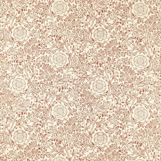 Chamomile Fabric - Russet - Morris & Co - 227387 - Premier Wallcovering