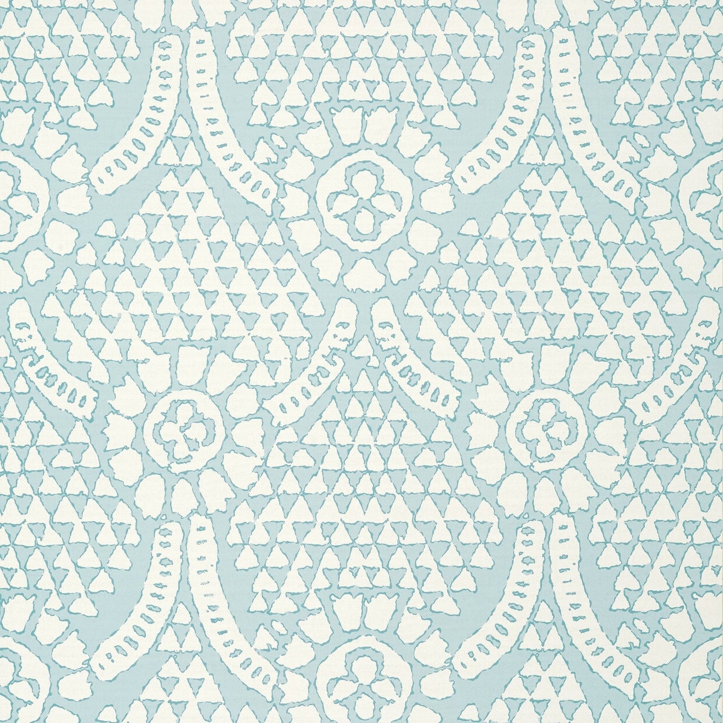 Chamomile Wallpaper - Spa Blue - Thibaut - T14320 - Premier Wallcovering