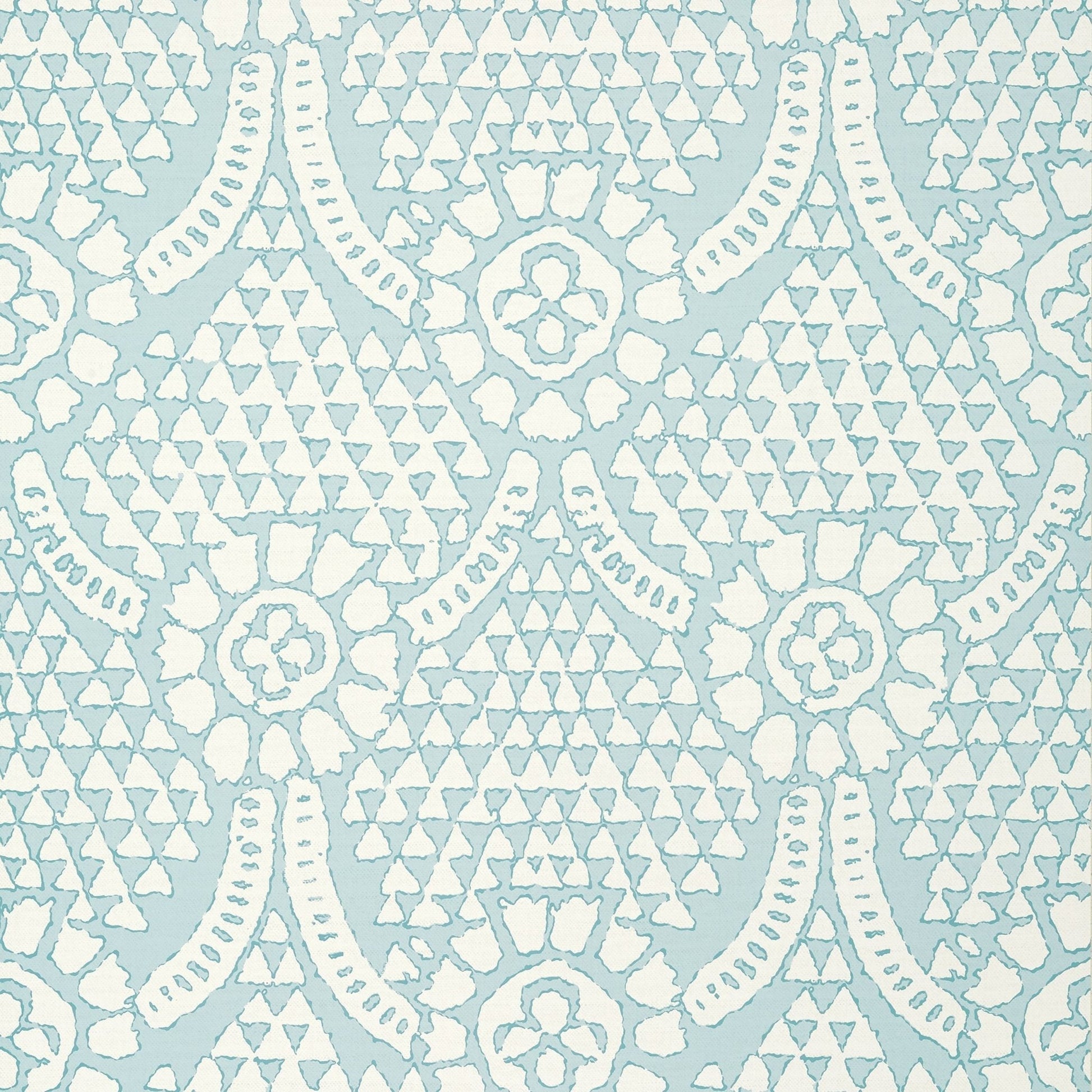 Chamomile Wallpaper - Spa Blue - Thibaut - T14320 - Premier Wallcovering