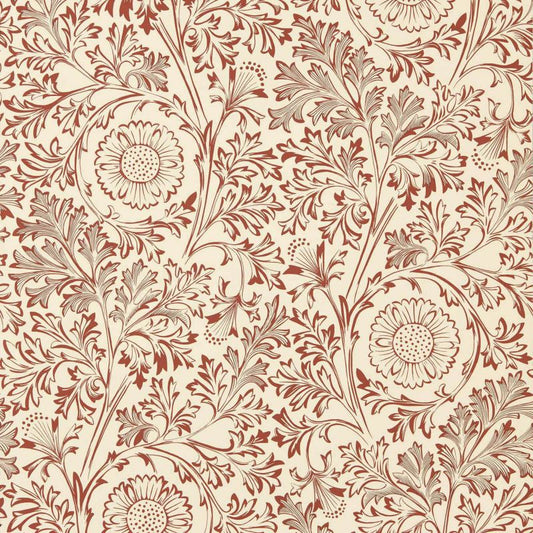 Chamomile Wallpaper - Flax/Madder - Morris & Co - 217587 - Premier Wallcovering