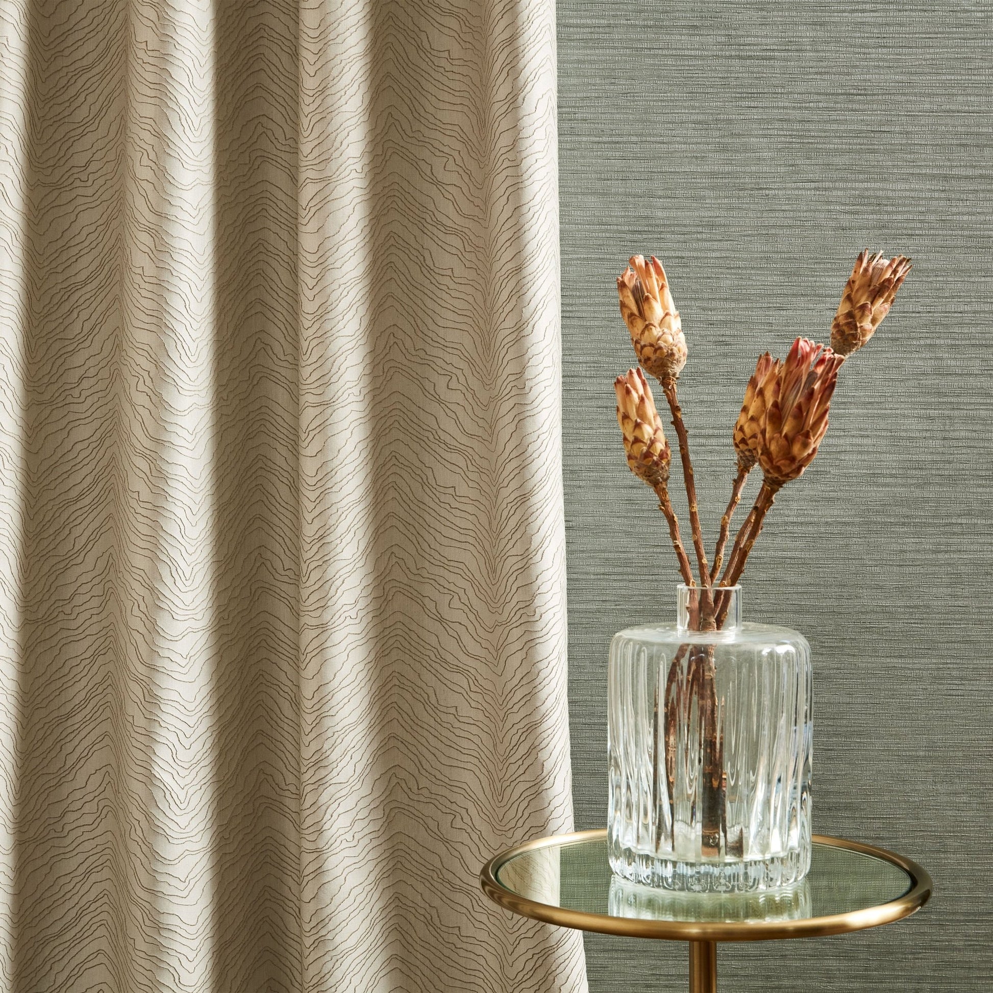 Chandbali Wide Wallpaper - Sage - Villa Nova - W595/17 - Premier Wallcovering