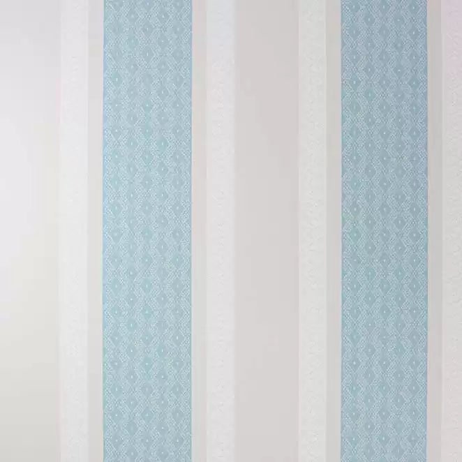 Chantilly Stripe Wallpaper - Blue/ Beige/White - Osborne & Little - W6595-03 - Premier Wallcovering