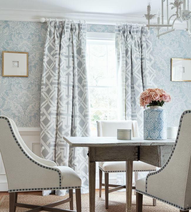 Chardonnet Damask Wallpaper - Red - Thibaut - T72584 - Premier Wallcovering