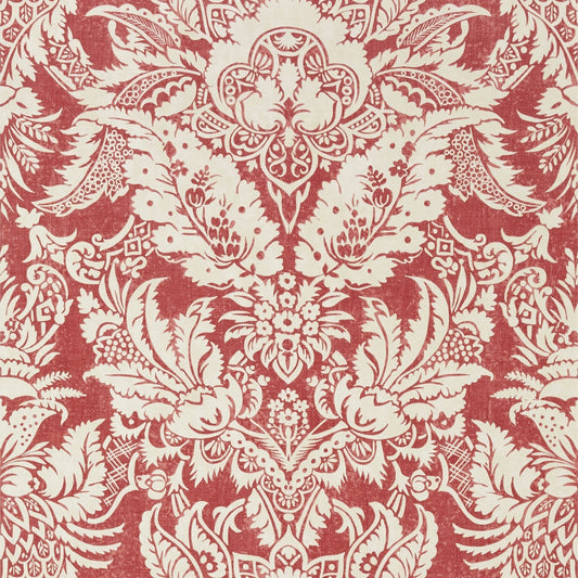Chardonnet Damask Wallpaper - Red - Thibaut - T72584 - Premier Wallcovering