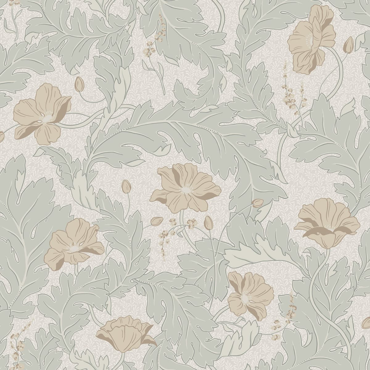 Charlotta Wallpaper - Spring Green - Sandberg - 830-28 - Premier Wallcovering