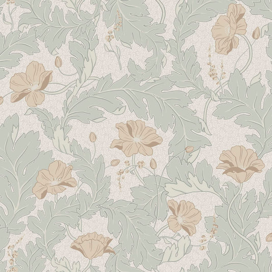 Charlotta Wallpaper - Spring Green - Sandberg - 830-28 - Premier Wallcovering