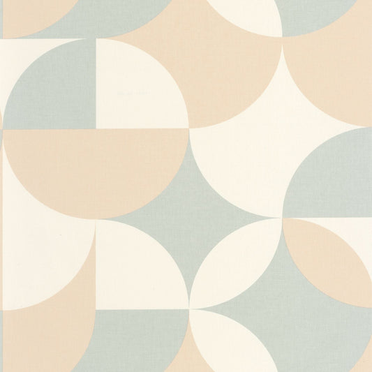 Charly Wallpaper - Beige Bleu - Caselio - 106441060 - Premier Wallcovering