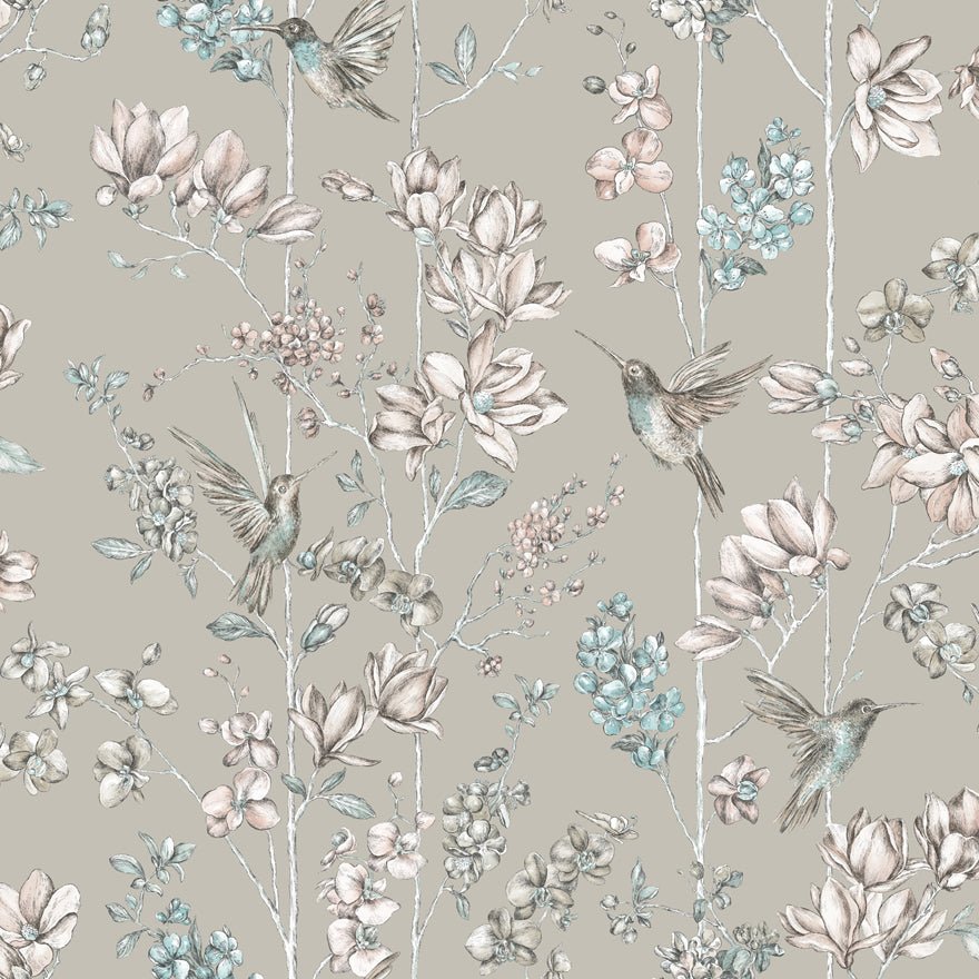 Charm Wallpaper - Gilver/Apricot - Holden Décor - 12394 - Premier Wallcovering