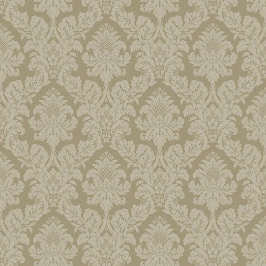 Charnay Damask Wallpaper - Metallic Champagne & Glitter - NextWall - NW56305 - Premier Wallcovering