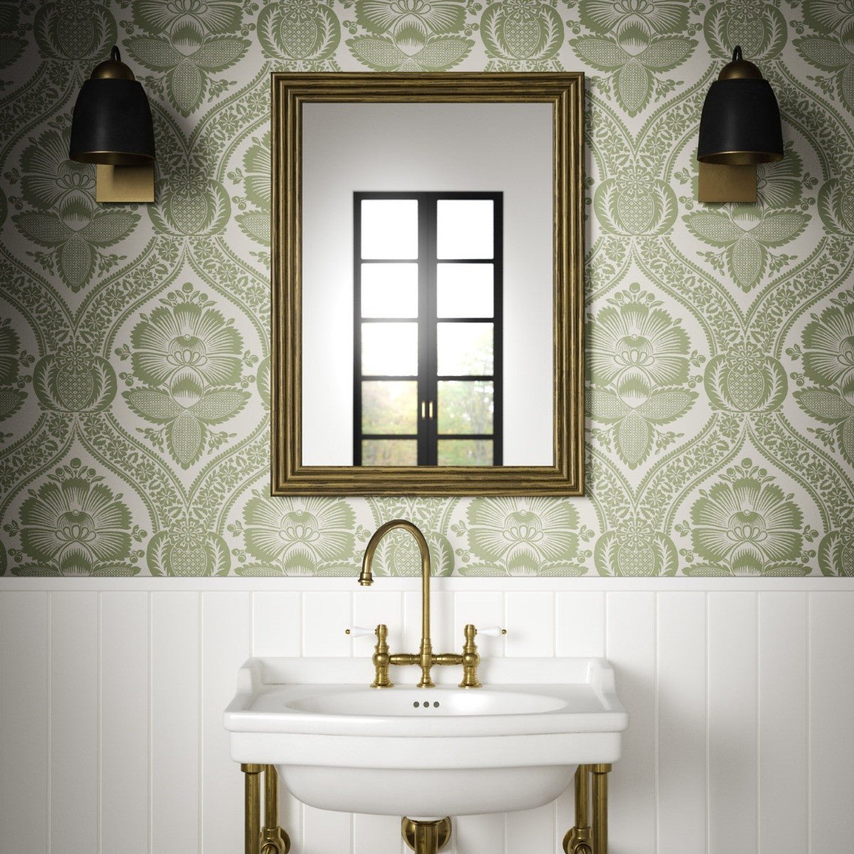 Chartwell Wallpaper - Olive - Warner House - Premier Wallcovering
