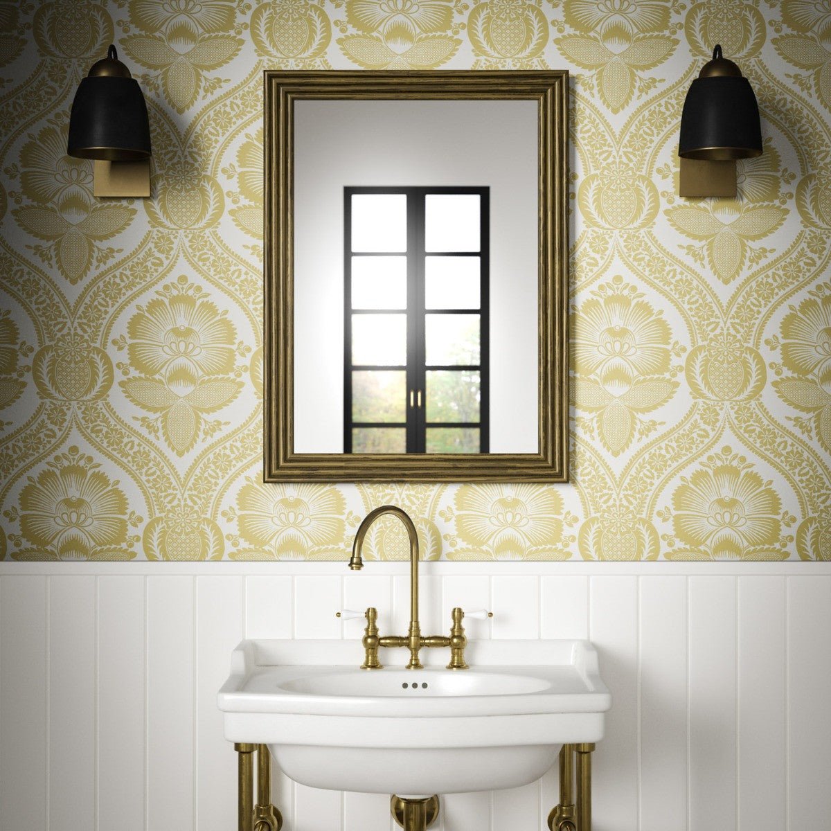 Chartwell Wallpaper - Ochre - Warner House - Premier Wallcovering